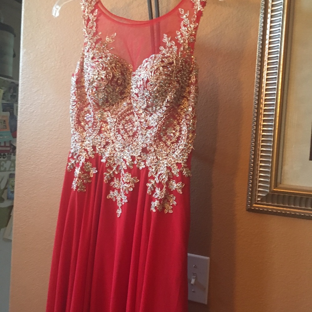 EUC size XS dancing queen prom dress